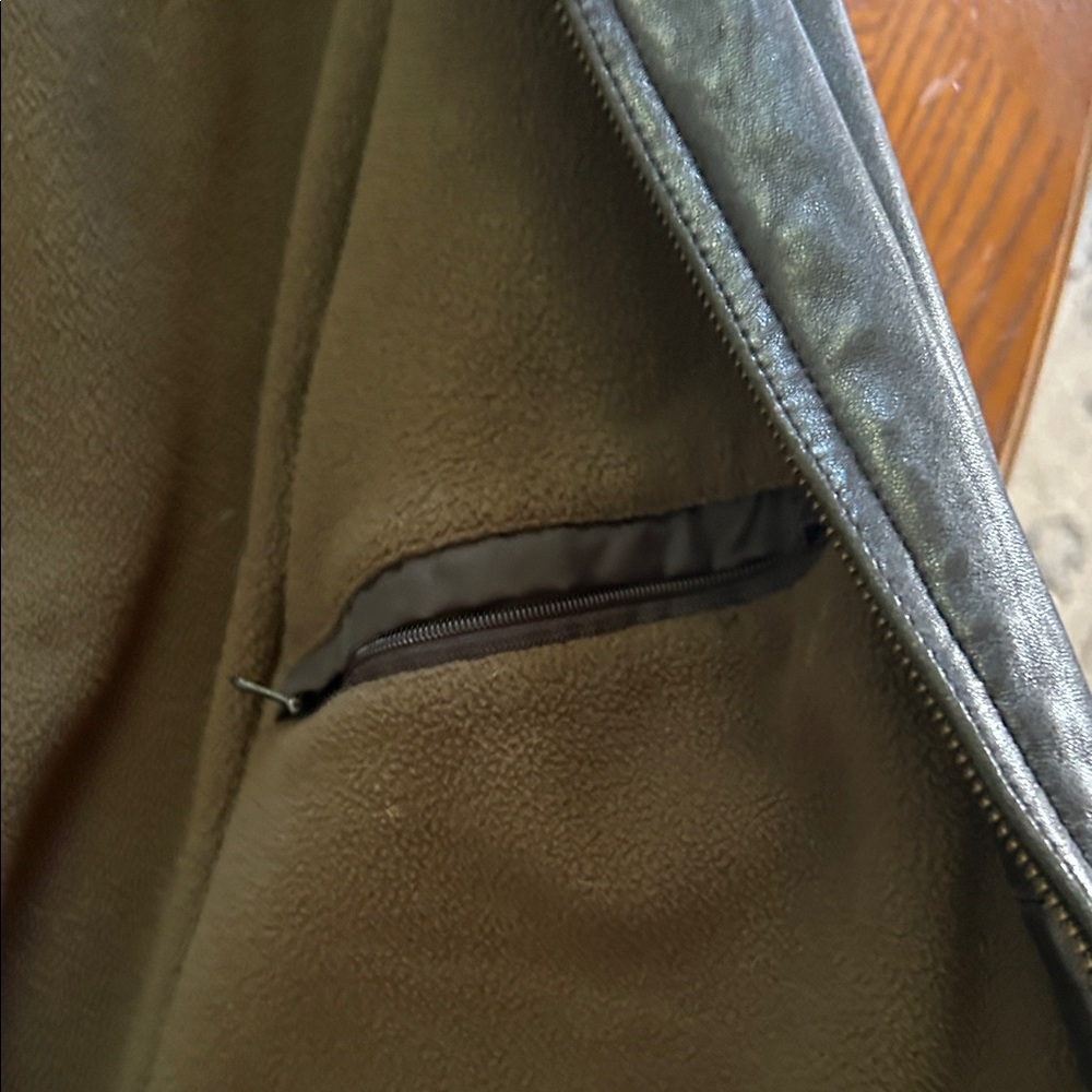 Nautica Men's Dark Leather Jacket - Picture 3 of 4
